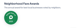Neighborhood Fave 2025 award